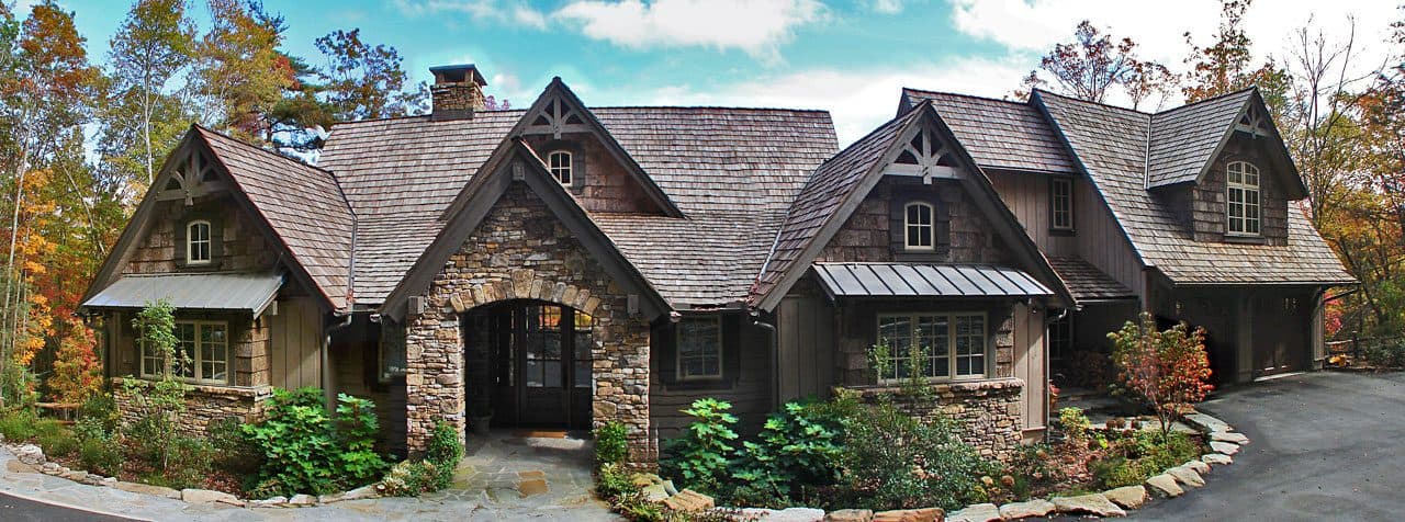 BarkClad natural bark siding on an exterior project
