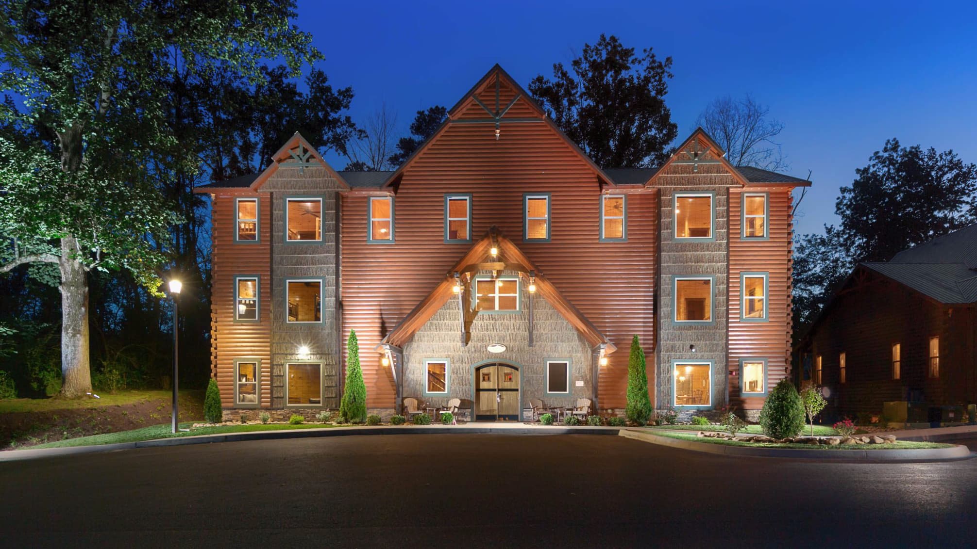 Home clad in SmartBark engineered bark siding