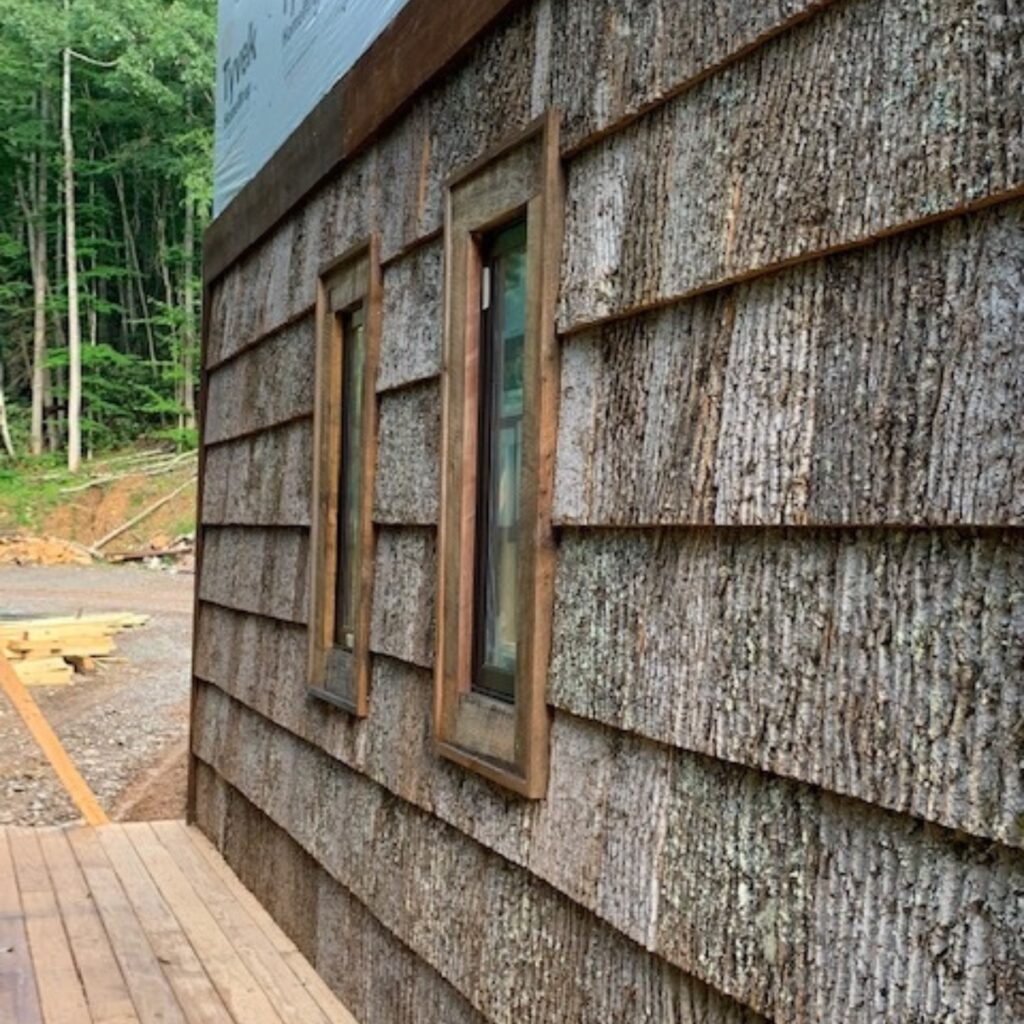 Super premium exterior grade natural poplar bark swatch