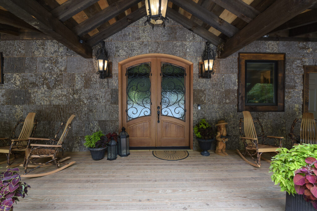 natural poplar bark siding